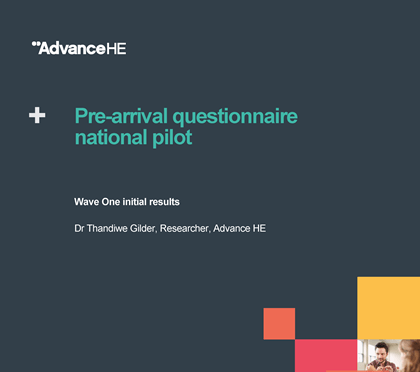 Cover of the Pre-arrival questionnaire national pilot results