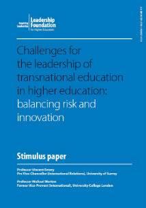 Challenges for the leadership of transnational education