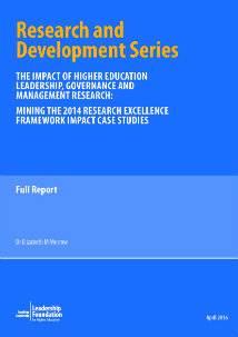 Impact of HE LGM Research Full Report