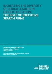 Increasing the Diversity of Senior Leaders in Higher Education: The Role of Executive Search Firms