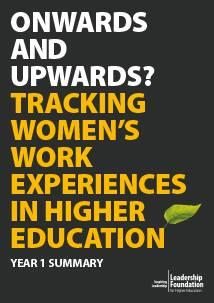 Onwards and Upwards? Tracking women's work experiences in higher education - Summary