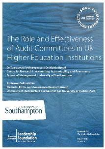 The Role and Effectiveness of Audit Committees in UK Higher Education Institutions