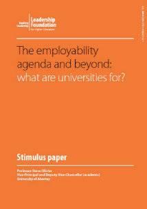 The employability agenda and beyond