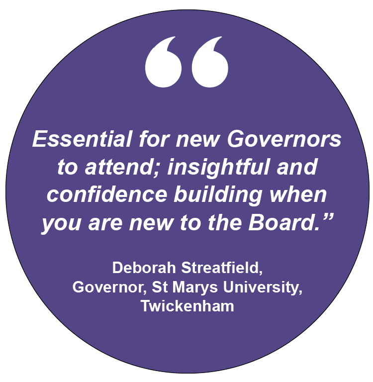 Governor Induction programme endorsement from Deborah Streatfield