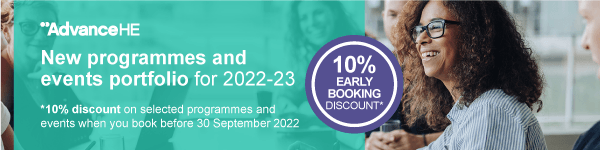 10% Early Booking Discount on selected programmes and events when you book before 30 September 2022