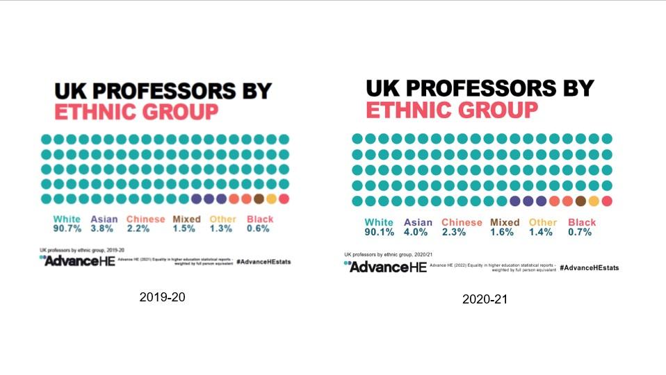 UK profs by ethnic group
