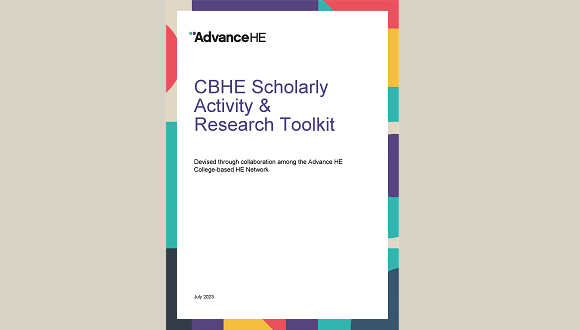 Front cover of the CBHE Scholarly Activity & Research Toolkit