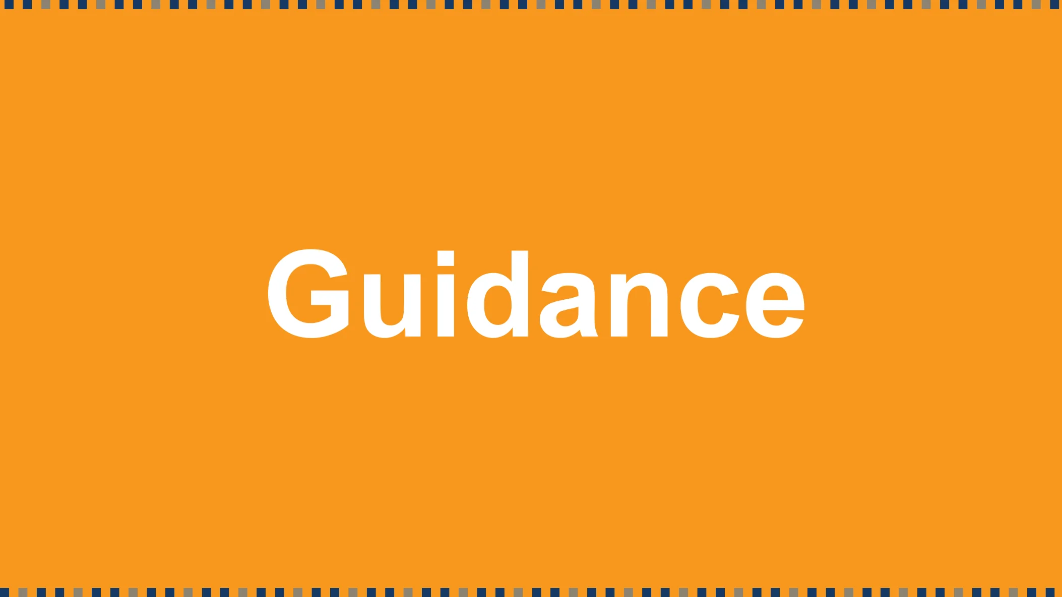 Guidance