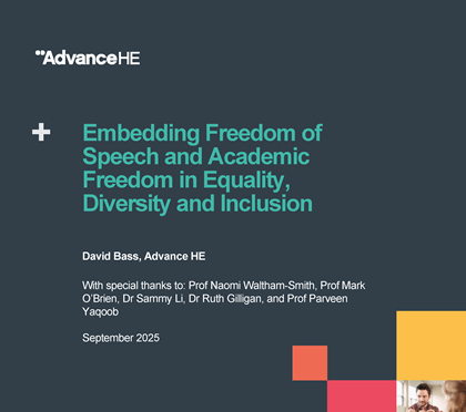 Embedding Freedom of Speech and Academic Freedom in Equality, Diversity and Inclusion