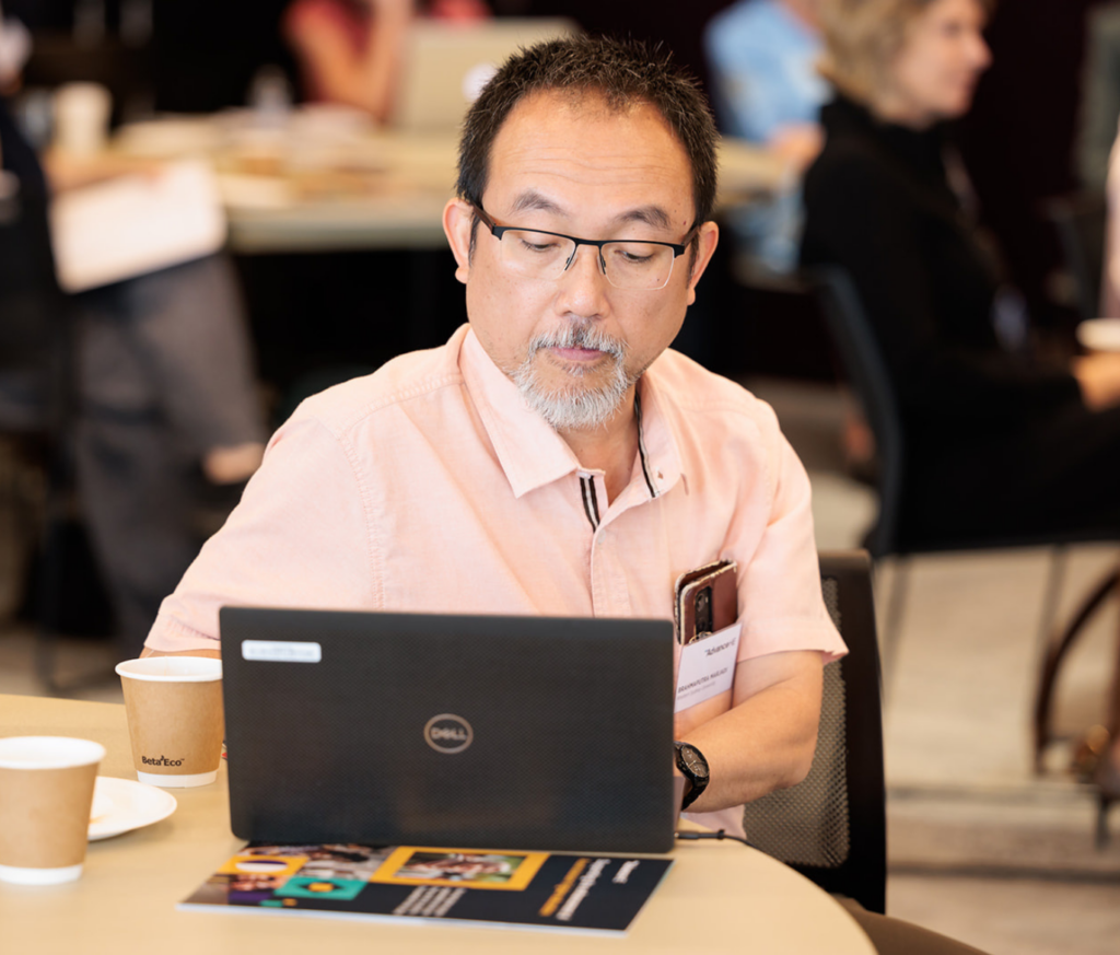 Man working on his computer