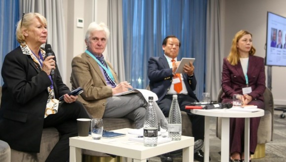 Chief Executive with the international panel