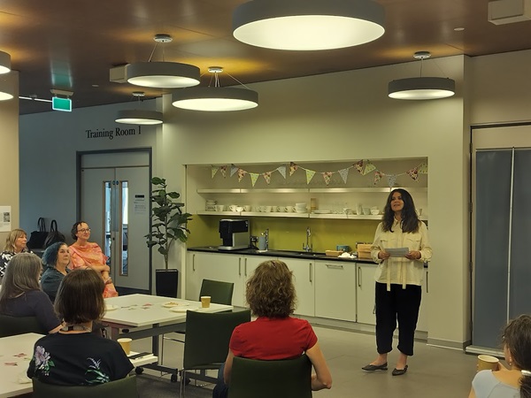 1,000th fellow Kelly Tighe teaching at a workshop