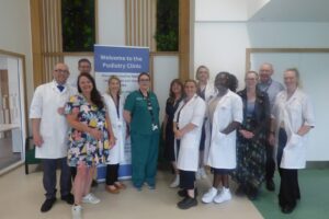 Podiatry at The University of Huddersfield logo